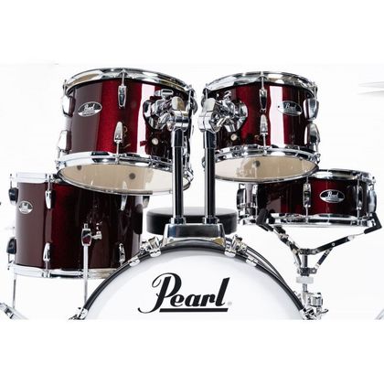 Pearl Roadshow RS585BC/C91 Red Wine Batteria Acustica con 3 Piatti Sabian e Sgabello