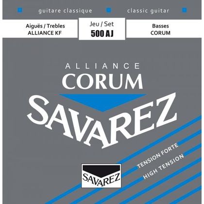 Savarez 500AJ New Cristal Corum Muta di corde per chitarra classica High Tension