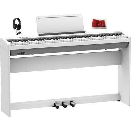 Roland FP30X WH White Pianoforte digitale + stand + pedaliera + cuffie