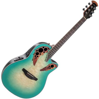 Ovation Celebrity Elite Plus Mid Cutaway Mintburst Chitarra Elettroacustica