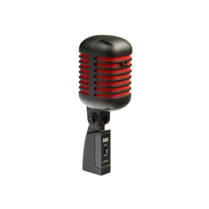 Proel Eikon DM55 V2 RDBK Satin Black/Red Microfono dinamico professionale per voce vintage nero satinato e rosso