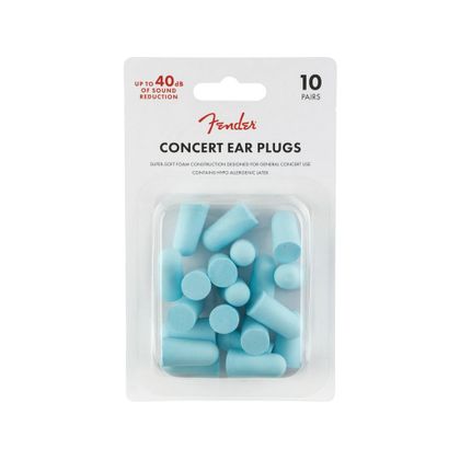 Fender Concert Ear Plugs (10 Pair) Daphne Blue Tappi auricolari