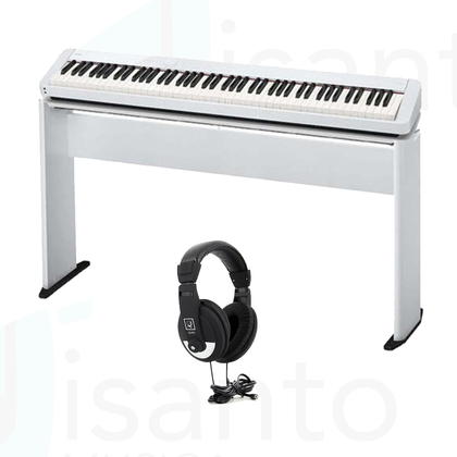 Pianoforte Digitale 88 Tasti CASIO PX-S1100 Bianco + Stand in legno + Cuffia 