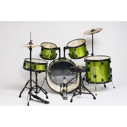 DAM P2211AGR Batteria Acustica Professionale Cassa 22" - Hardware e piatti inclusi - Sparkle Green