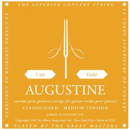 Augustine Gold Muta di corde per chitarra classica Medium Tension