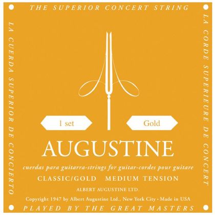 Augustine Gold Muta di corde per chitarra classica Medium Tension