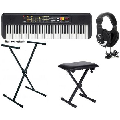 YAMAHA PSR F52 tastiera 61 tasti + supporto + panca +  cuffie