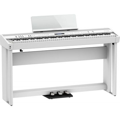 Roland FP90X White Pianoforte digitale 88 tasti bianco con stand e peldaliera