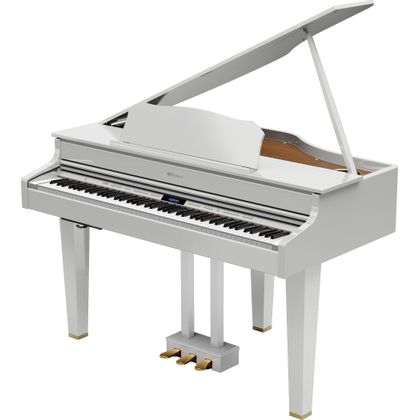 ROLAND GP-607 PW Pianoforte mini-coda digitale Gloss White ( esposto )
