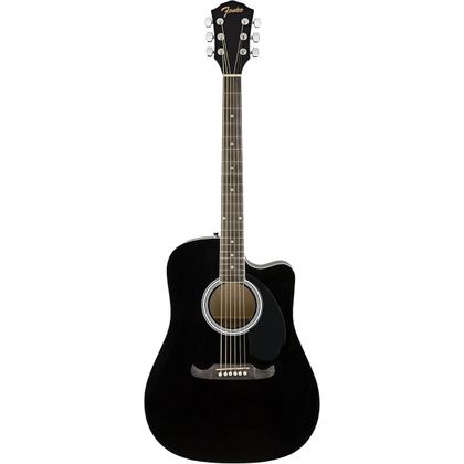 Fender FA125CE Black Chitarra acustica elettrificata nera