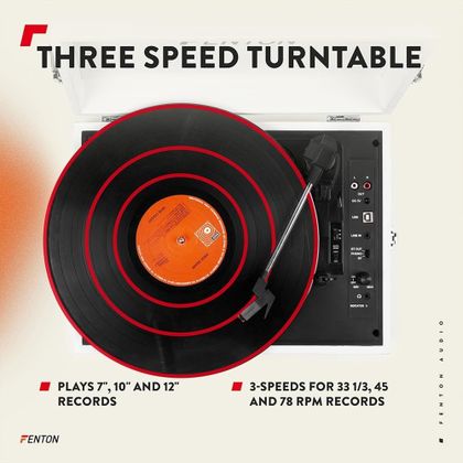 FENTON RP118F Record Player BTout Beige Giradischi