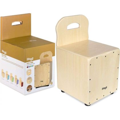 STAGG Cajon per bambino in tiglio frontale natural