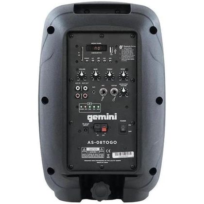 GEMINI AS-08 To Go Cassa Portatile 8" con Bluetooth e USB 500W