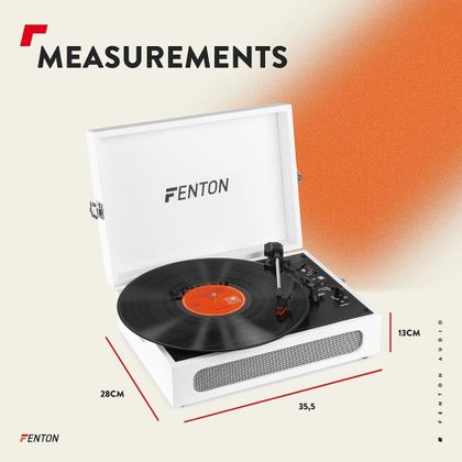FENTON RP118F Record Player BTout Beige Giradischi
