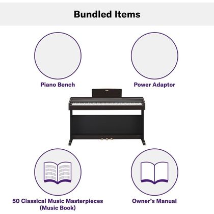 YAMAHA YDP145 Arius Black Pianoforte digitale Nero