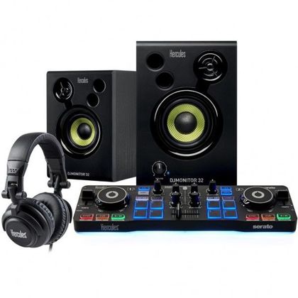 Hercules DJ Starter Kit con controller monitor e cuffia