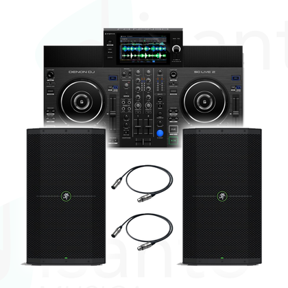 DENON DJ SC Live 2 + Mackie Thump 215 Coppia + Cavi