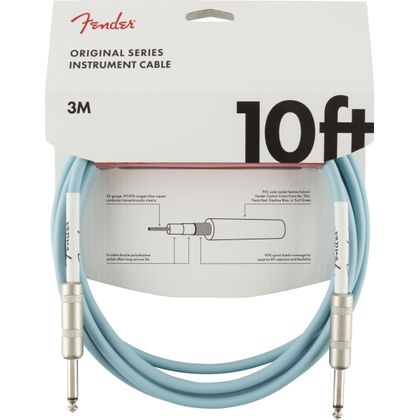 Fender Original Series Instrument Cable Daphne Blue Cavo 3mt per Strumenti