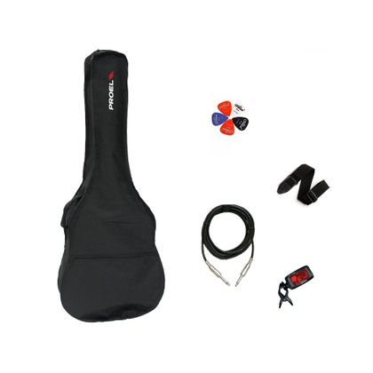 Borsa per chitarra elettrica con accessori