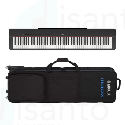 Yamaha “P225” Pianoforte Digitale 88 Tasti Pesati e Borsa con ruote Yamaha 