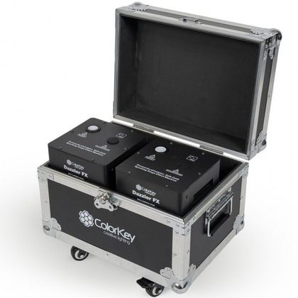COLORKEY Dazzler FX MKII Black (2 Pack) + Flight Case