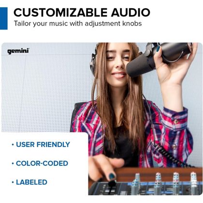 Gemini GEM 12 USB Mixer 12 canali Bluetooth
