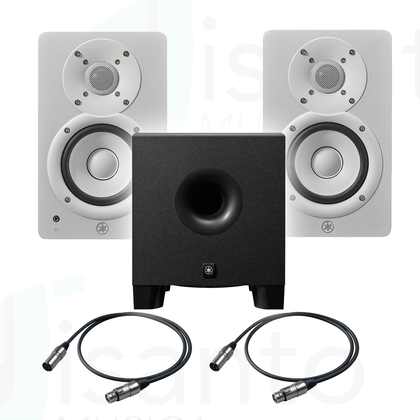 Coppia Yamaha HS4 White + Sub YAMAHA HS8S + Cavi