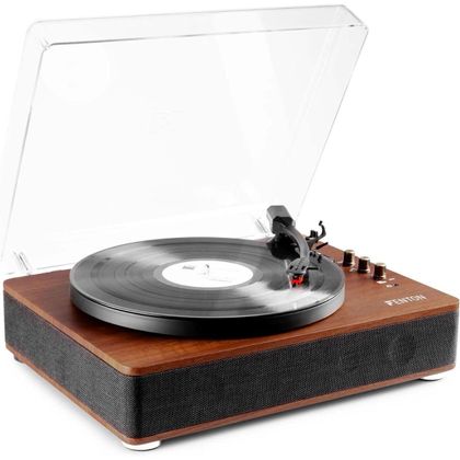 FENTON RP162D Record Player Bluetooth Darkwood Giradischi