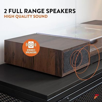 FENTON RP165D Record Player+Sp.BT Darkwood Giradischi