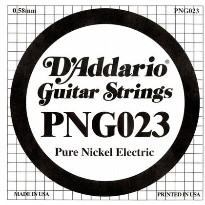 D'Addario Corda singola per chitarra elettrica in nichel puro .023