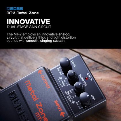 BOSS MT-2 Metal Zone Pedale Effetto Distorsione