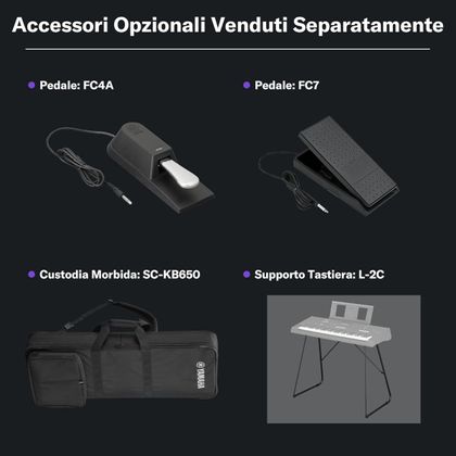 YAMAHA PSR-E583 Tastiera Portatile 61 tasti