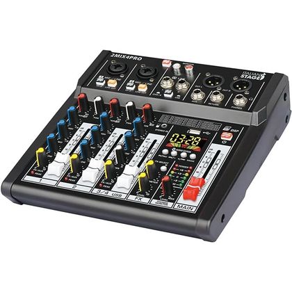 Italian Stage 2MIX4PRO Mixer 4 Canali con USB e Bluetooth