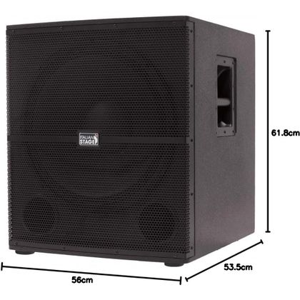 Italian Stage IS S118A Subwoofer amplificato in legno 700W