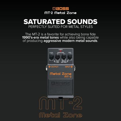 BOSS MT-2 Metal Zone Pedale Effetto Distorsione