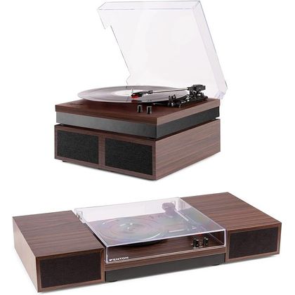 FENTON RP165D Record Player+Sp.BT Darkwood Giradischi