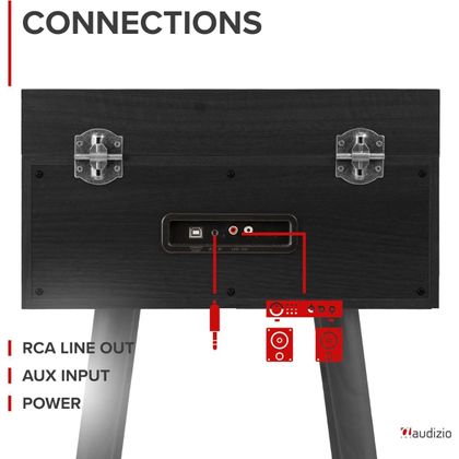 AUDIZIO Fremont Record Player  Giradischi con stand