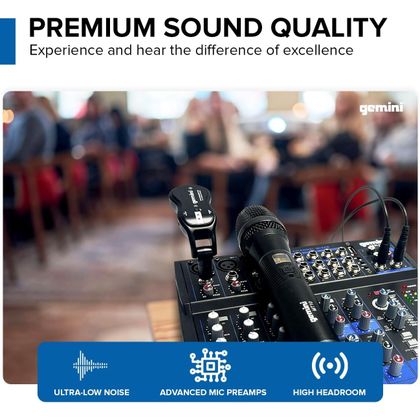 Gemini GEM 12 USB Mixer 12 canali Bluetooth