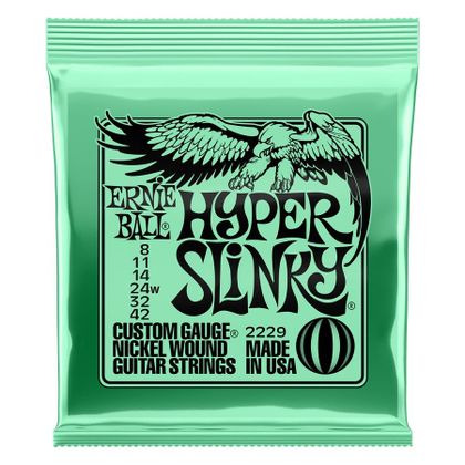 ERNIE BALL 2229 Muta di Corde Nickel Wound Hyper Slinky 8-42
