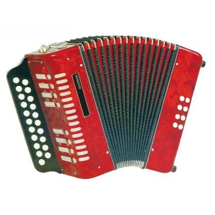 Organetto 8 bassi rosso DAM 1600-8