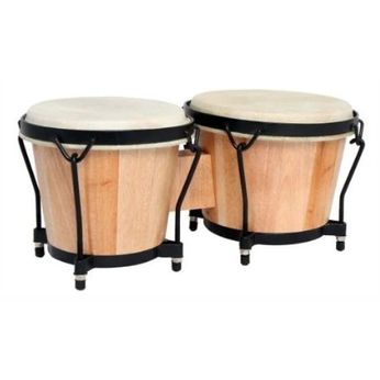 ZHB1007 Coppia di Bongos 6-7" in legno chiaro
