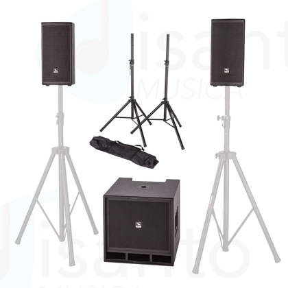 PROEL LT812A Sistema PA Attivo con 2 satelliti + Sub 800W + 2  Supporti + Cover Omaggio