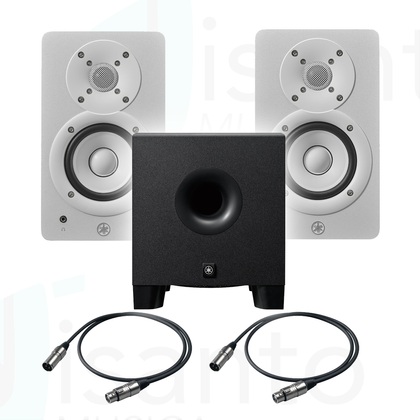 Coppia Yamaha HS3 White + Sub YAMAHA HS8S + Cavi