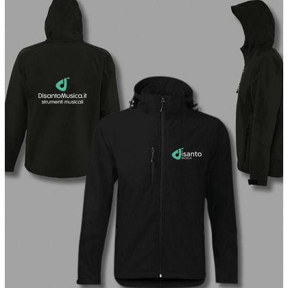 D'Isanto Musica Giacca Softshell Storm con cappuccio Brandizzata M