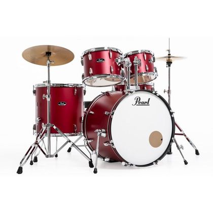 Pearl Roadshow RS525SC/C747 Red Wine Batteria acustica completa Rossa 2 piatti Sabian e Sgabello
