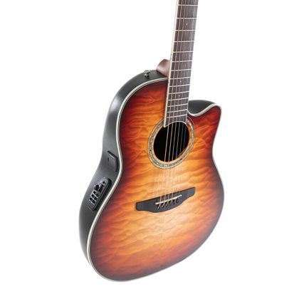 Ovation Celebrity Traditional Plus Mid-depth CS24X-7C-G Cognac Burst Chitarra Acustica Elettrificata