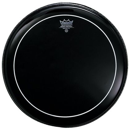 REMO ES-0618-PS Pelle per Batteria  Ebony Pinstripe 18"