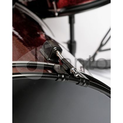 DAM P2211ARD Batteria Acustica Professionale Cassa 22" - Hardware e piatti inclusi - Sparkle Red