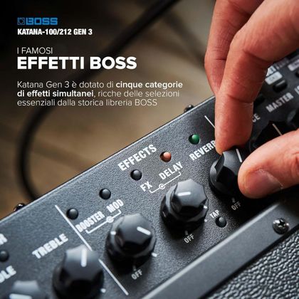 BOSS Katana 212 Gen 3 Amplificatore Combo per Chitarra 2x12" 100W