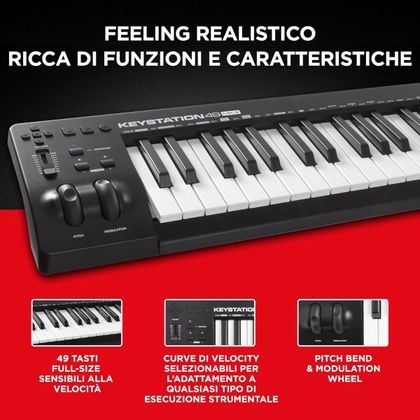 M-AUDIO Keystation 49 MK3 Tastiera MIDI USB 49 Tasti